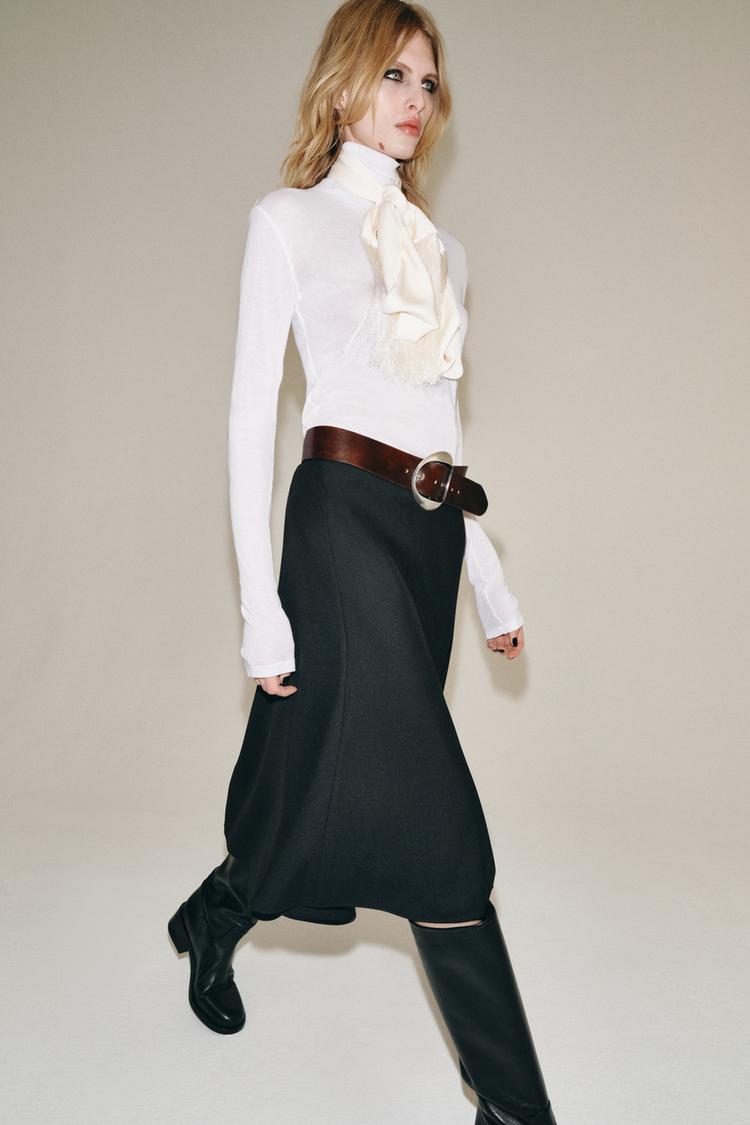 JUPE MIDI ASYMÉTRIQUE ZW COLLECTION