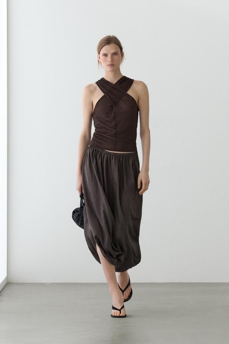 SANDALE PLATE CUIR