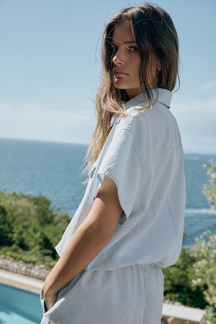 COMBI-SHORT FLUIDE À POCHES
