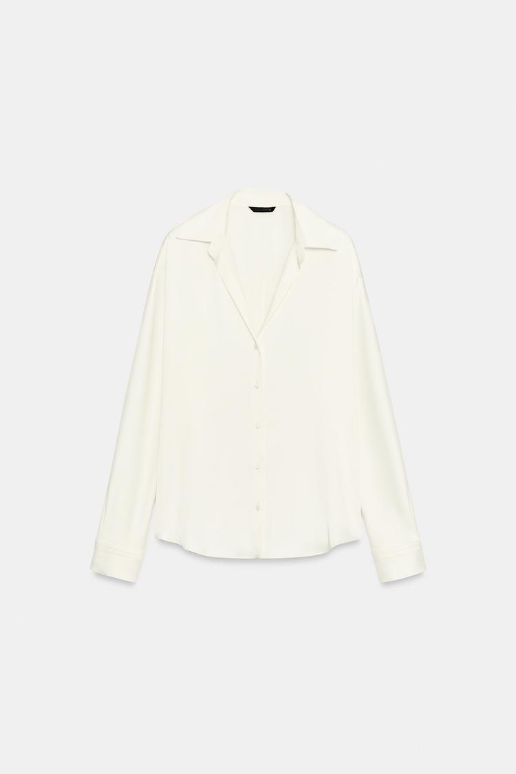 CHEMISE FLUIDE À BOUTONS REVÊTUS