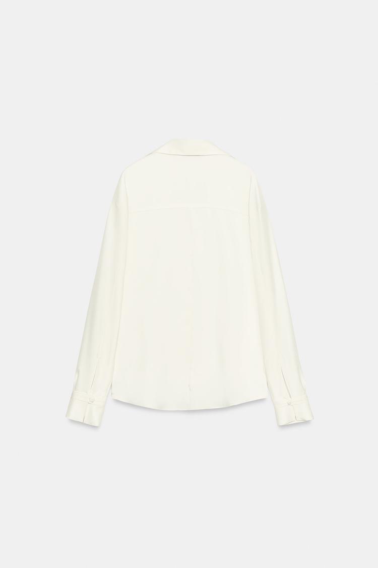 CHEMISE FLUIDE À BOUTONS REVÊTUS
