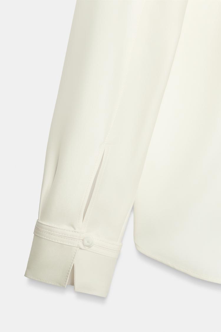 CHEMISE FLUIDE À BOUTONS REVÊTUS