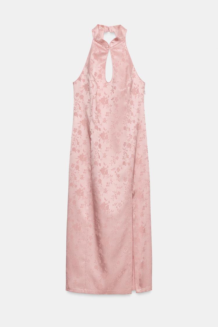 ROBE MI-LONGUE EN JACQUARD