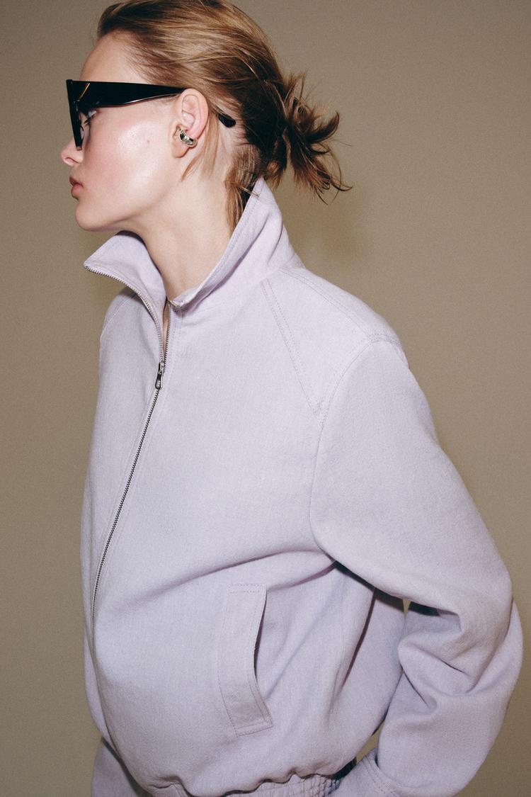 BLOUSON BOMBER AVEC LIN ZW COLLECTION