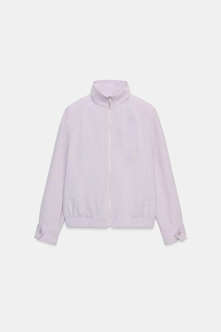 BLOUSON BOMBER AVEC LIN ZW COLLECTION