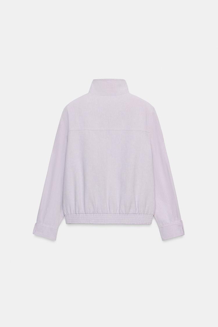 BLOUSON BOMBER AVEC LIN ZW COLLECTION