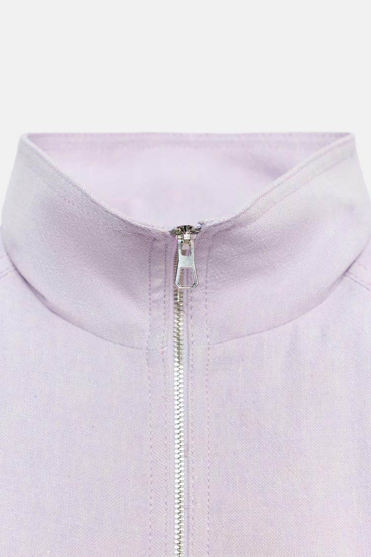 BLOUSON BOMBER AVEC LIN ZW COLLECTION