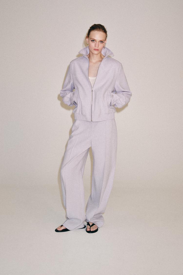 BLOUSON BOMBER AVEC LIN ZW COLLECTION