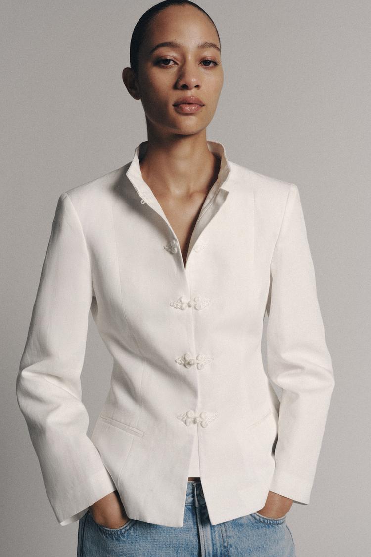 BLAZER PEPLUM À BRANDEBOURGS ZW COLLECTION