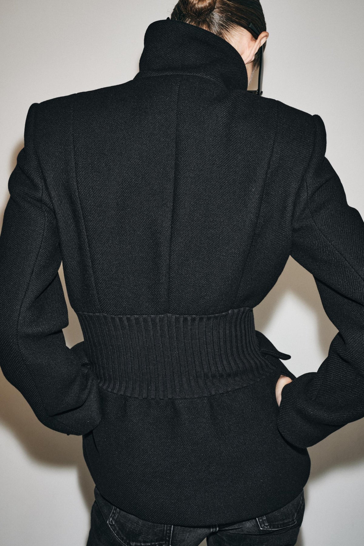 VESTE ÉPAULETTES AVEC LAINE ZW COLLECTION