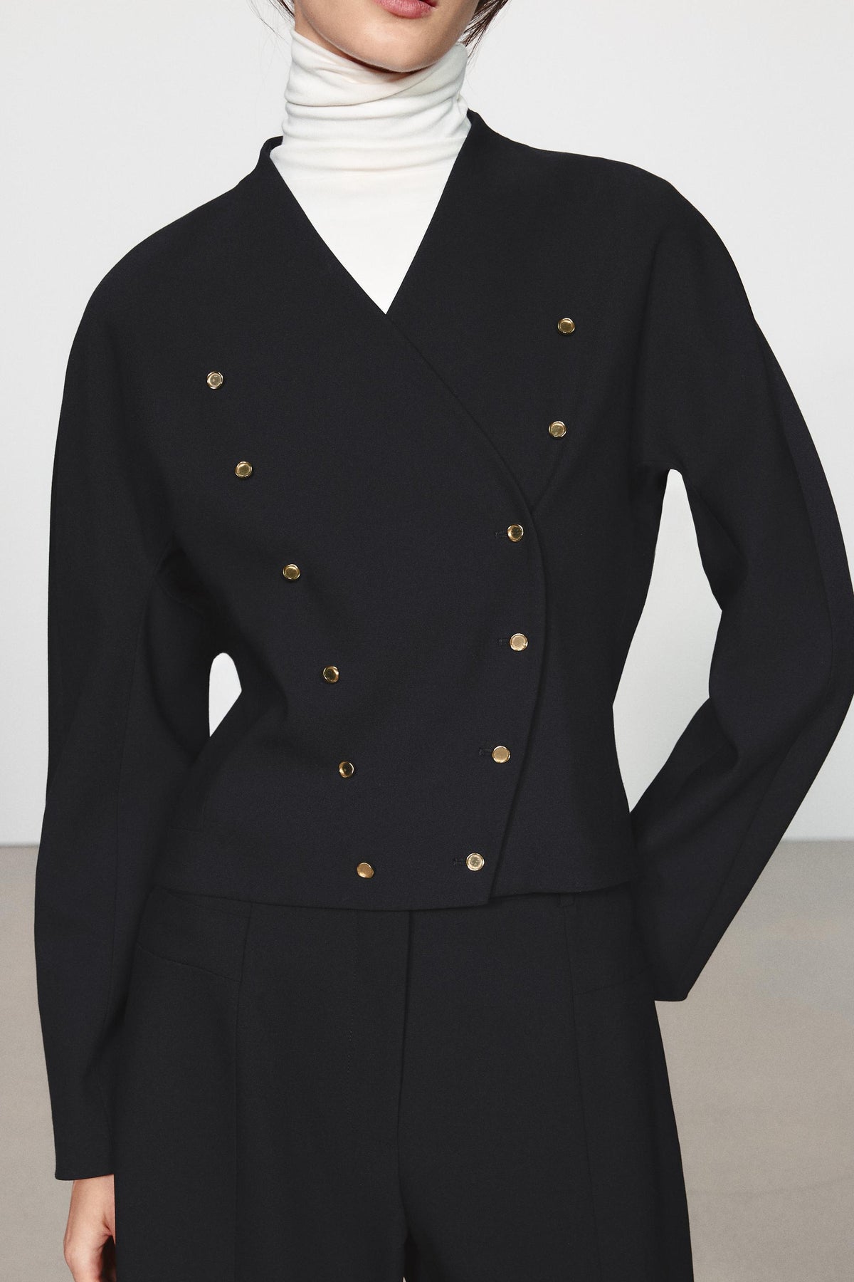 BLAZER À BOUTONS DORÉS ZW COLLECTION