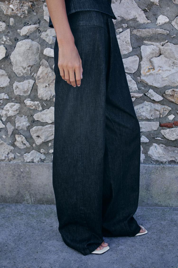 Z1975 HIGH-WAIST CROSSOVER WIDE-LEG JEANS