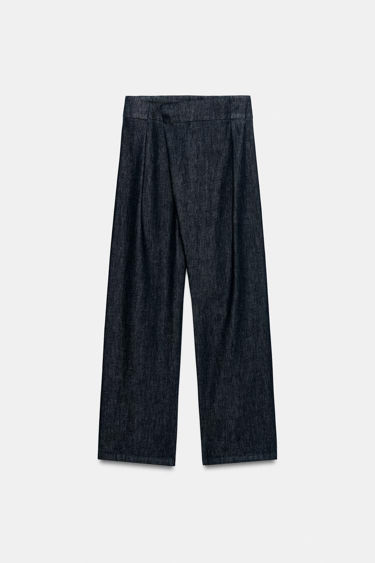 Z1975 HIGH-WAIST CROSSOVER WIDE-LEG JEANS