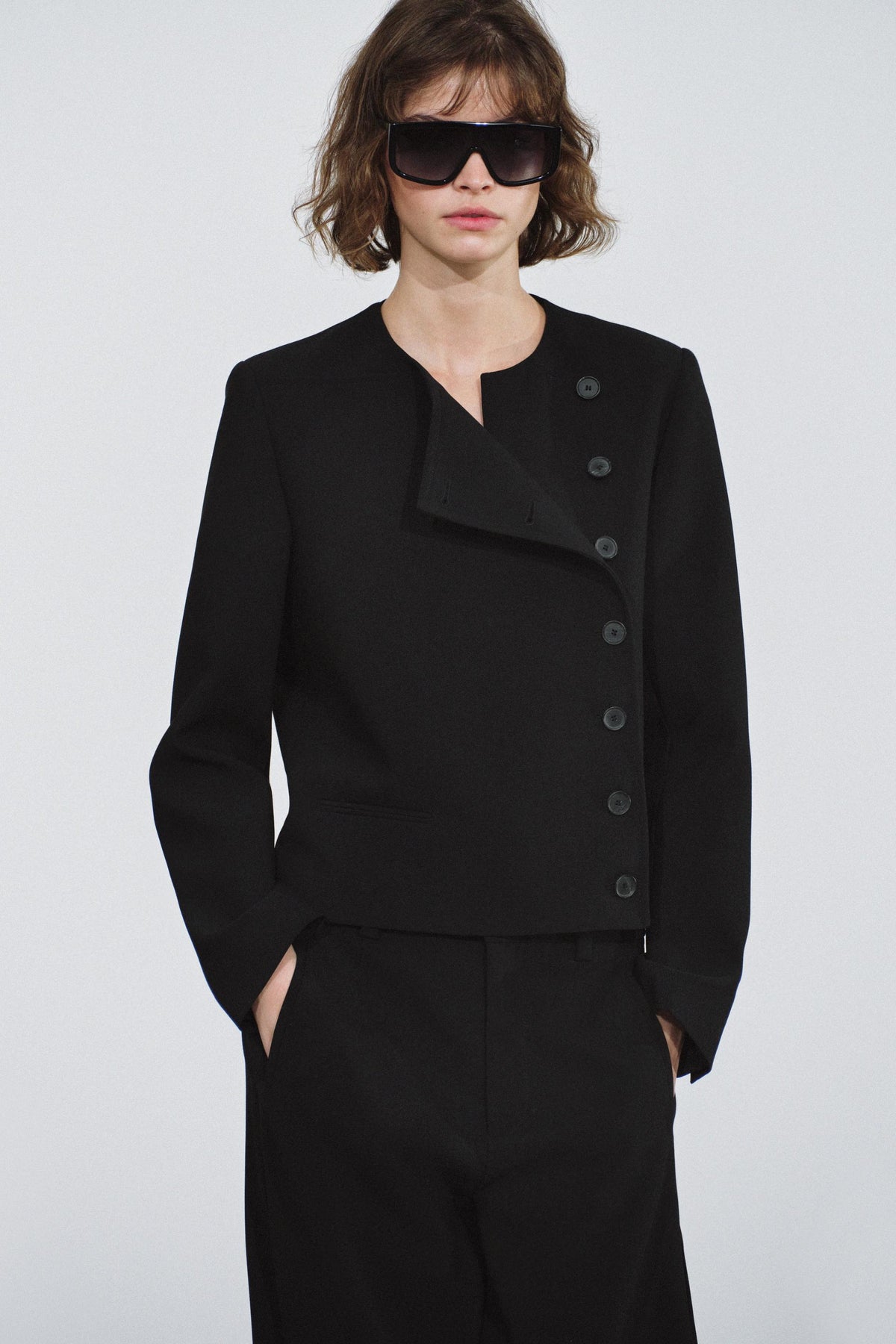 VESTE À REVERS LATÉRAL ZW COLLECTION