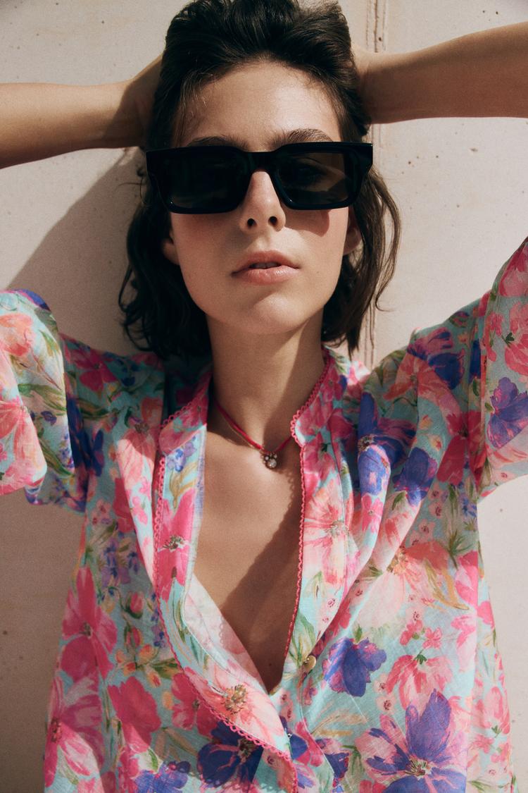 CHEMISE À IMPRIMÉ FLEURI