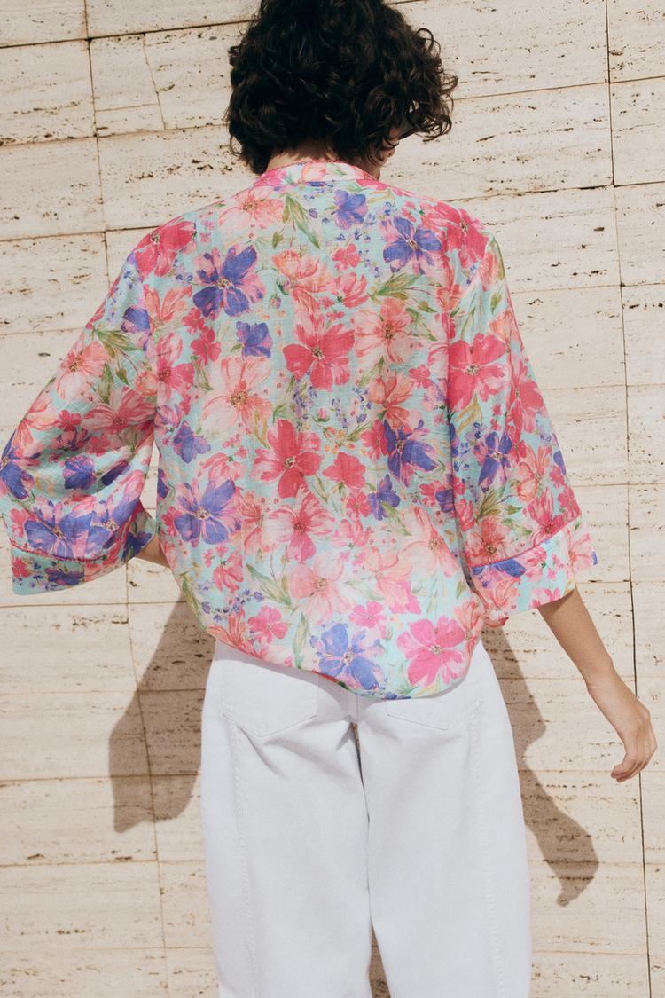 CHEMISE À IMPRIMÉ FLEURI