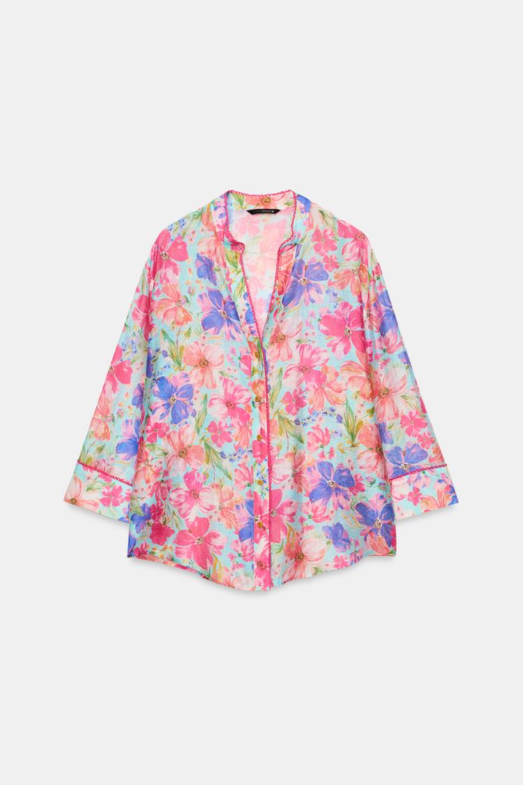 CHEMISE À IMPRIMÉ FLEURI