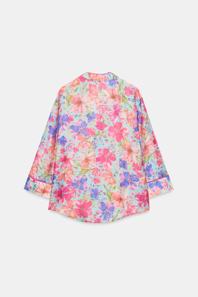 CHEMISE À IMPRIMÉ FLEURI