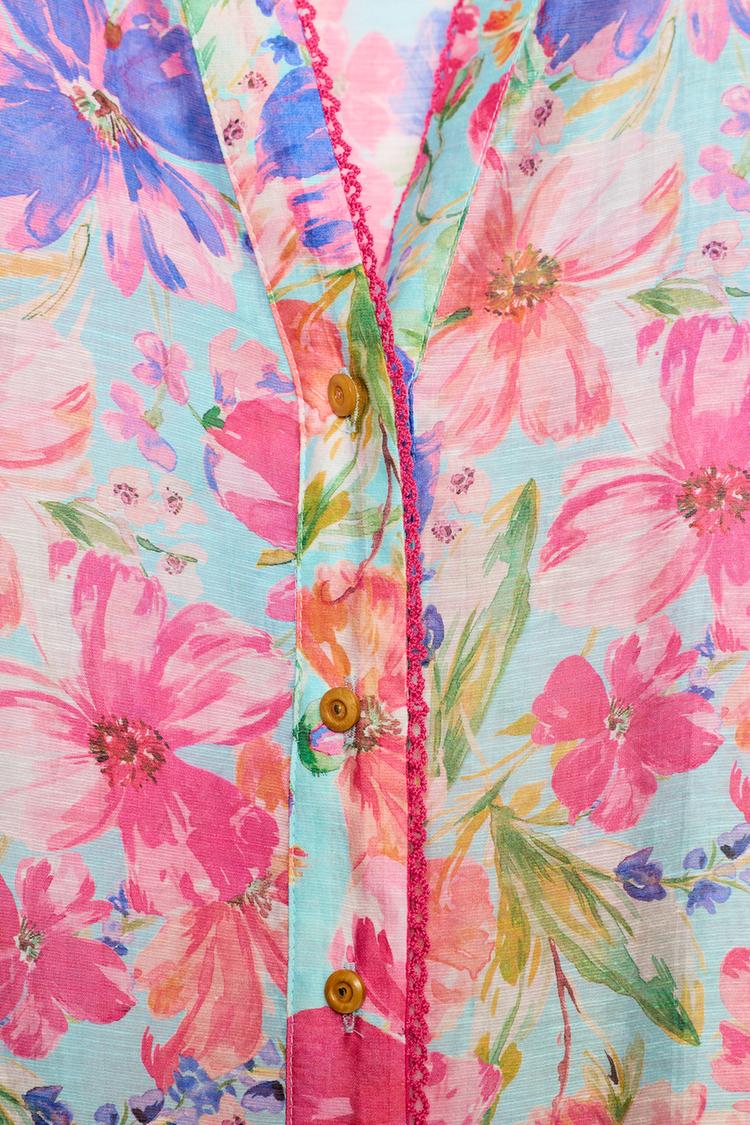 CHEMISE À IMPRIMÉ FLEURI