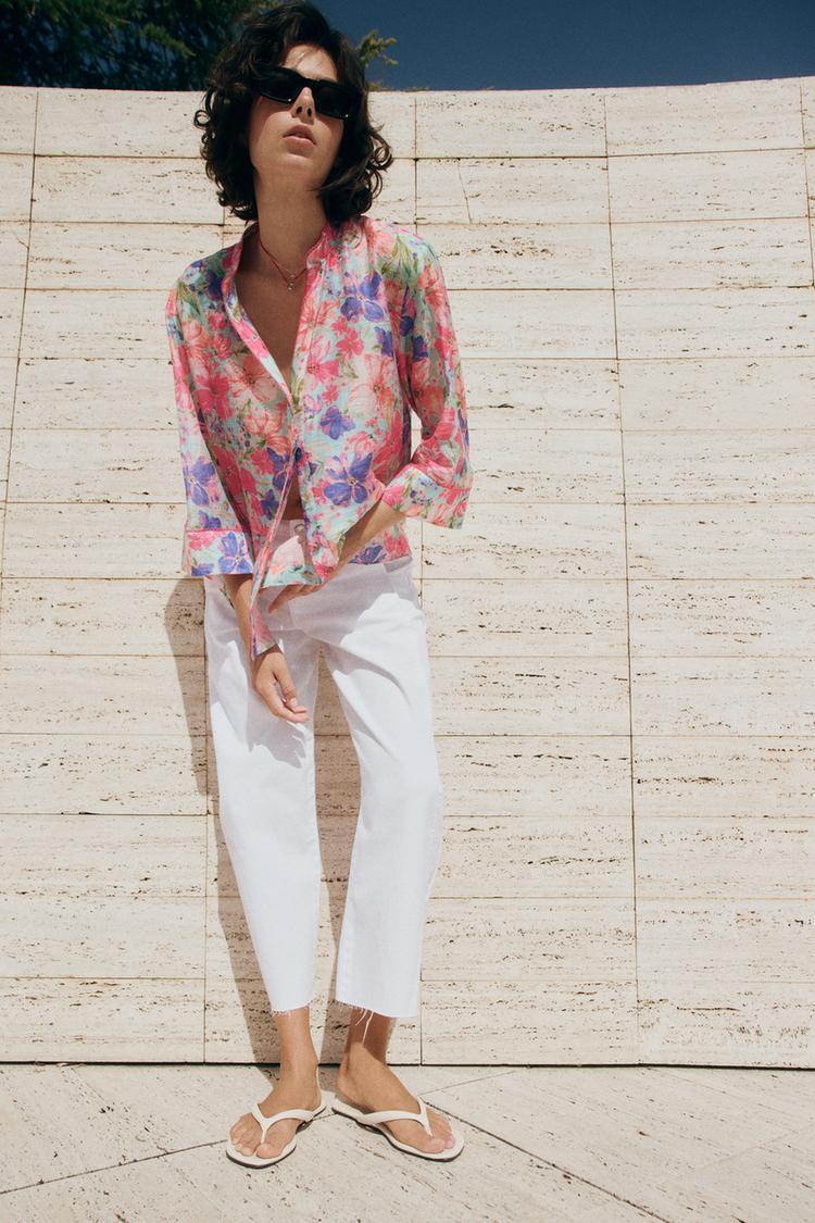 CHEMISE À IMPRIMÉ FLEURI