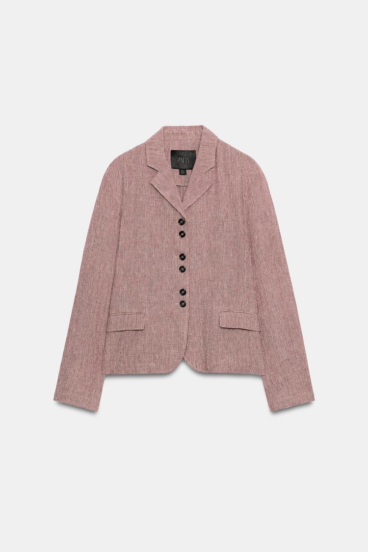 ENSEMBLE VESTE | PANTALON À OUVERTURES EN LIN ZW COLLECTION