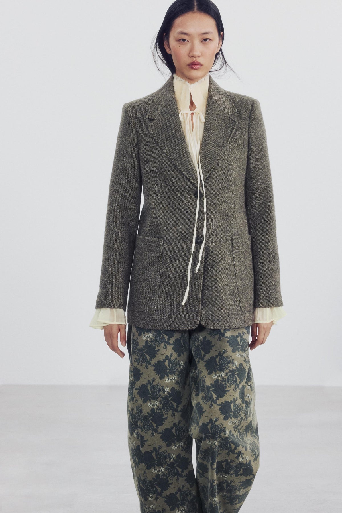 VESTE DROITE AVEC LAINE ZW COLLECTION