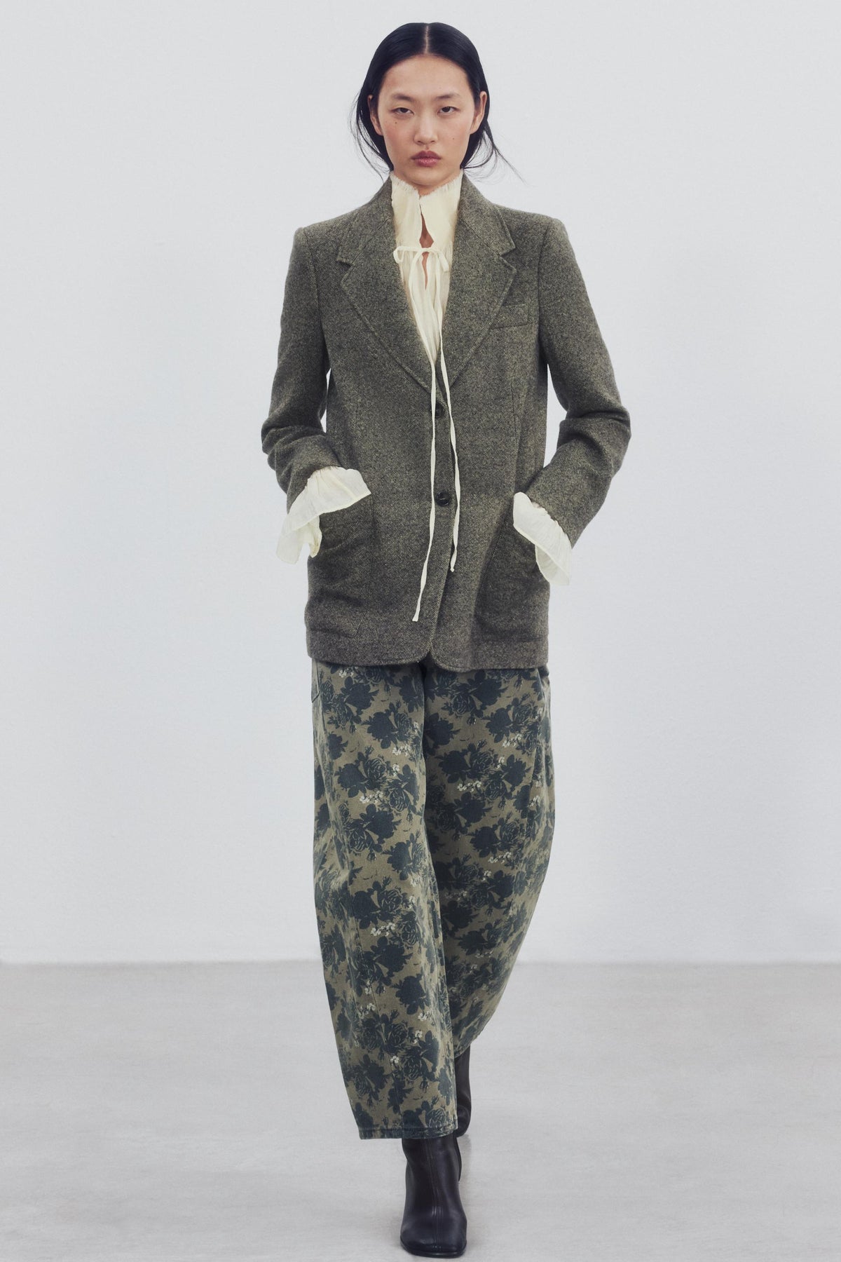 VESTE DROITE AVEC LAINE ZW COLLECTION