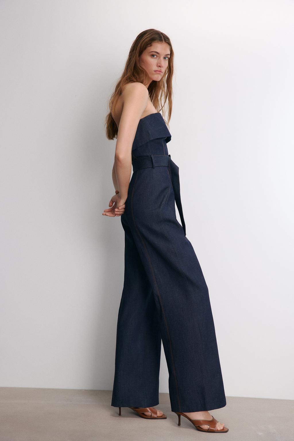 LONG DENIM JUMPSUIT