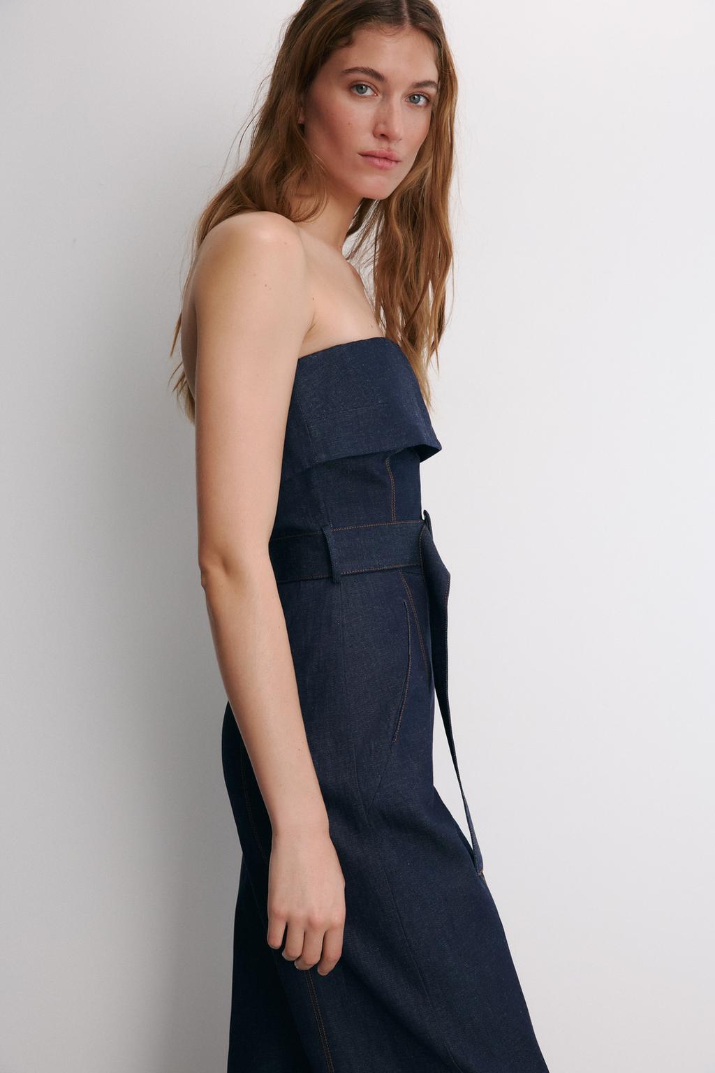 LONG DENIM JUMPSUIT