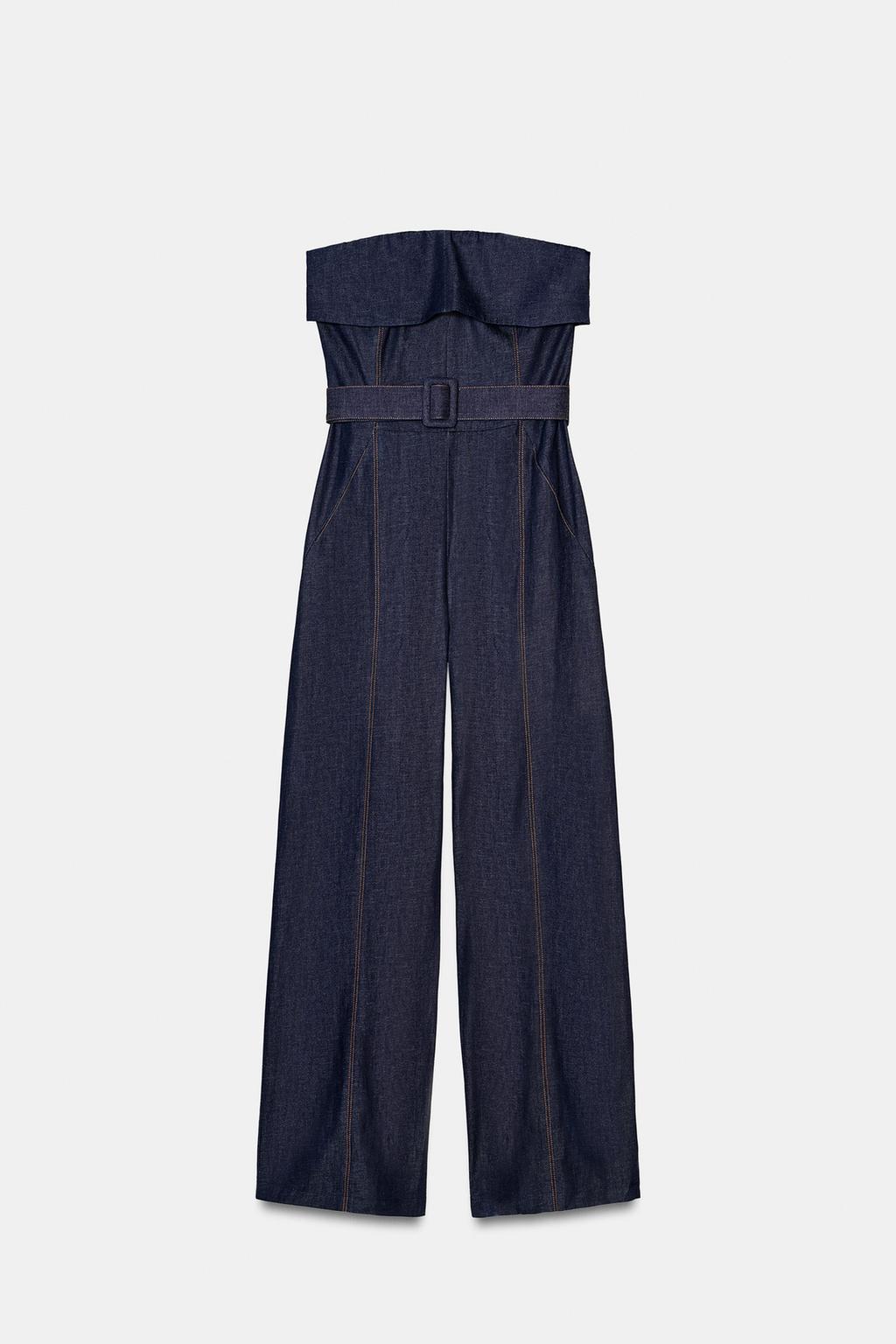 LONG DENIM JUMPSUIT