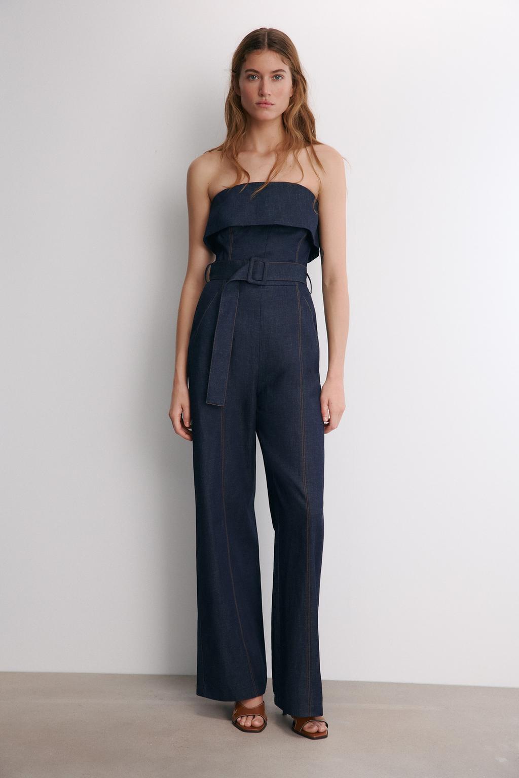 LONG DENIM JUMPSUIT