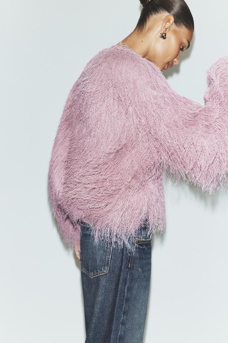 VESTE BOMBER À FRANGES