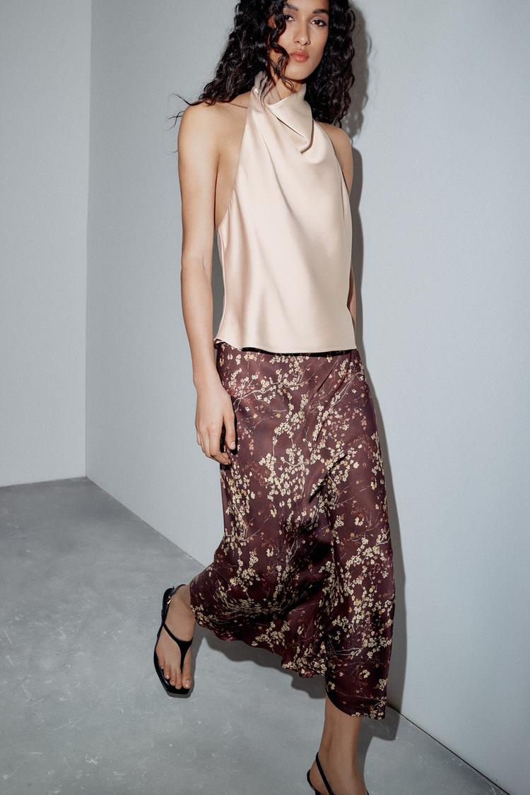 ZW COLLECTION FLORAL MIDI SKIRT