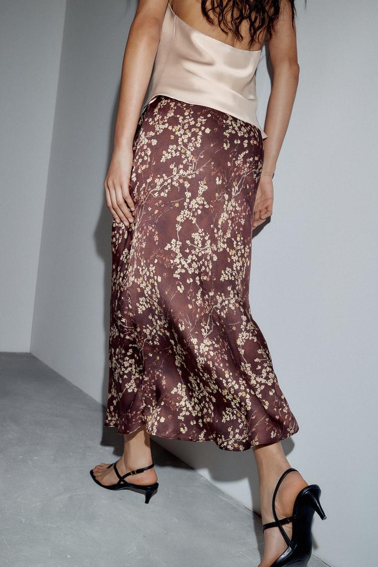 ZW COLLECTION FLORAL MIDI SKIRT