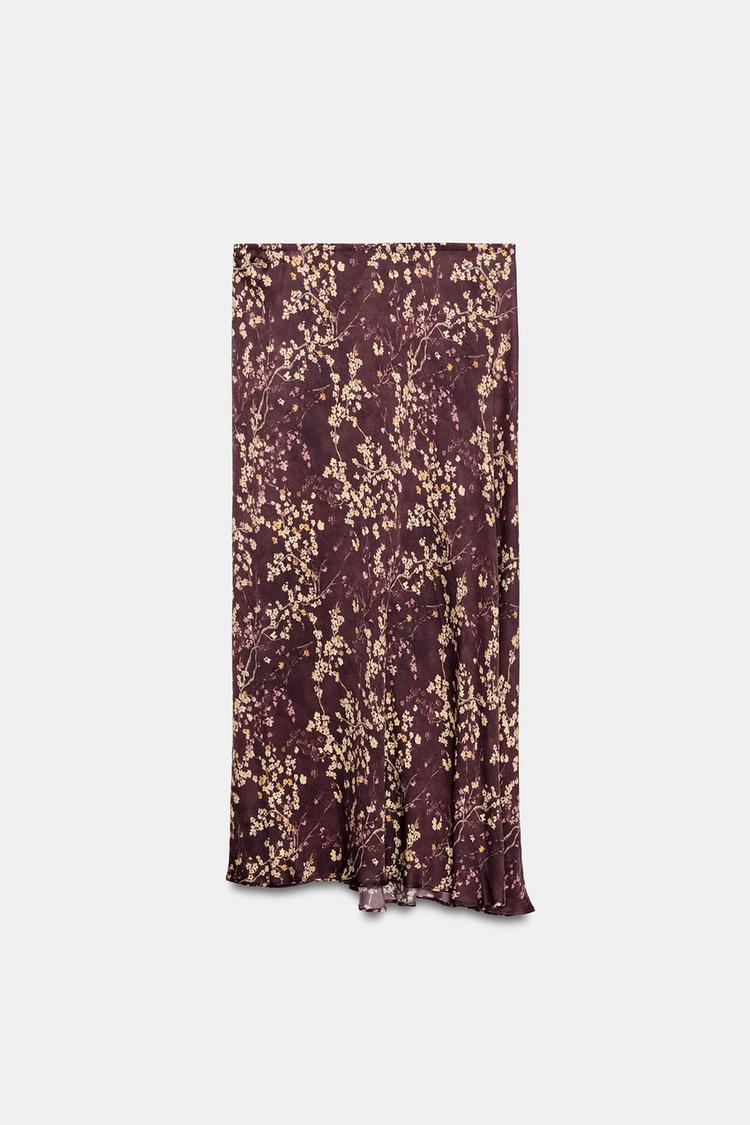 ZW COLLECTION FLORAL MIDI SKIRT