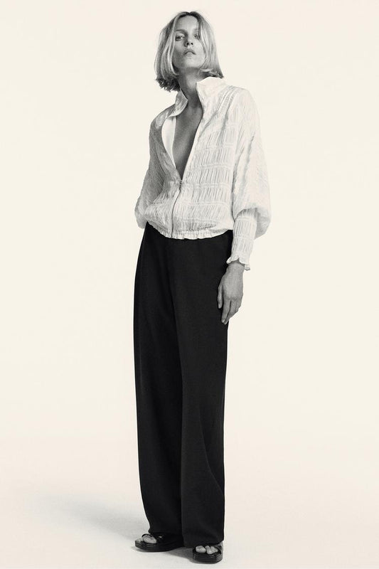 PANTALON LARGE 100% LAINE ZW COLLECTION