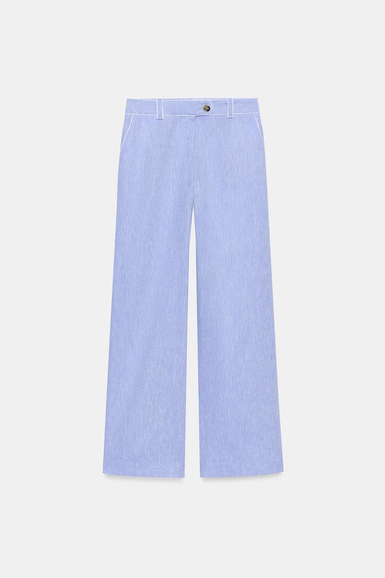 PANTALON LIN DÉTAIL LISERÉS