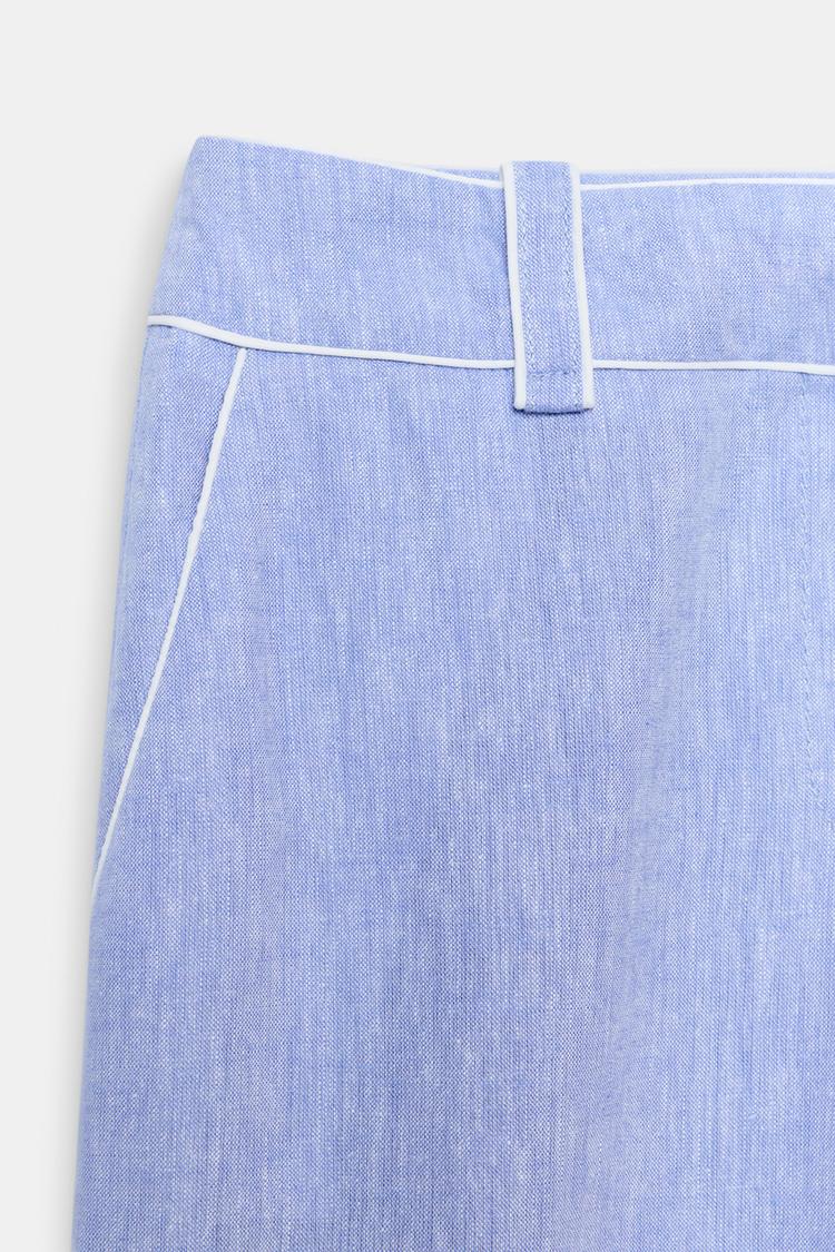 PANTALON LIN DÉTAIL LISERÉS