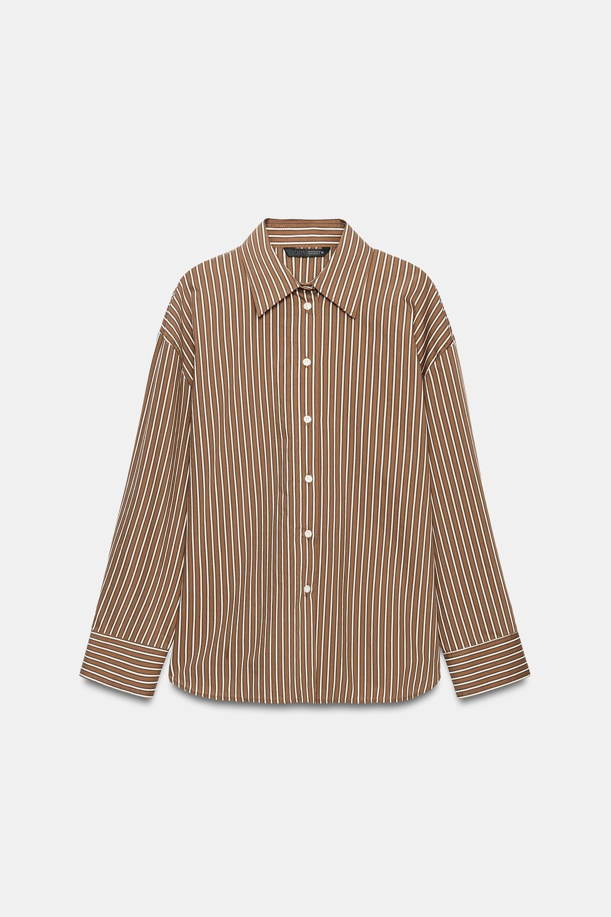CHEMISE OVERSIZE EN POPELINE À RAYURES