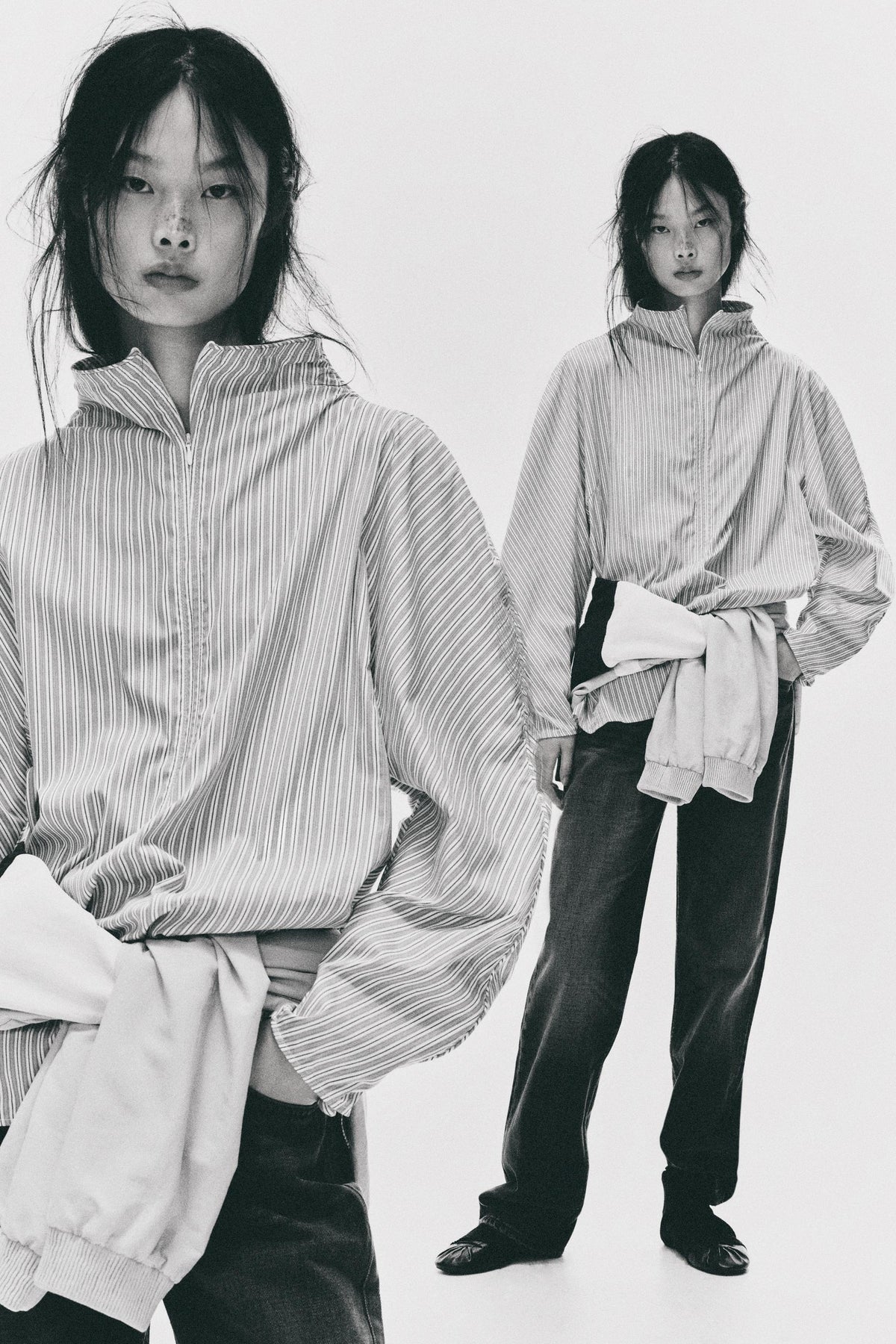 CHEMISE POPELINE RAYURES VOLUME