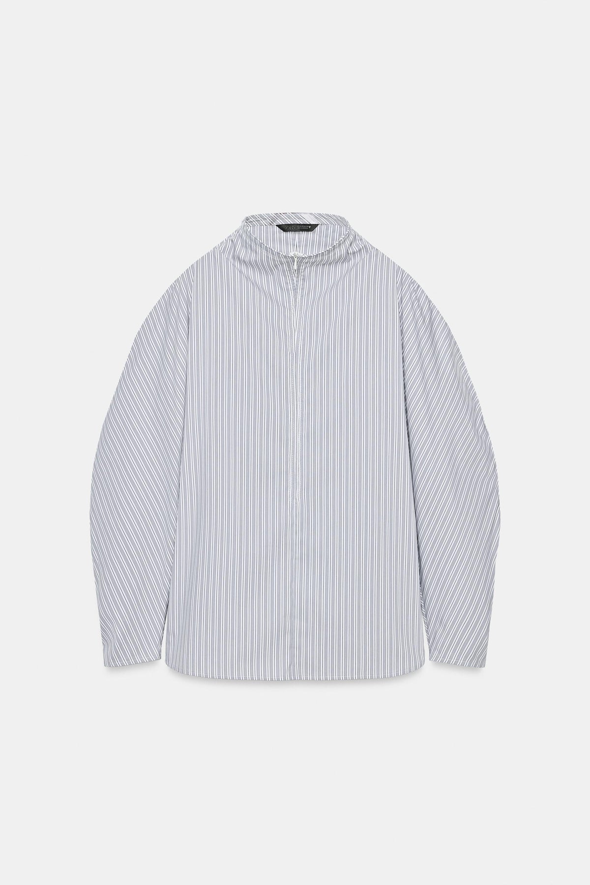 CHEMISE POPELINE RAYURES VOLUME