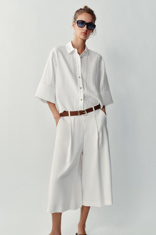 BERMUDA LONG AVEC CEINTURE