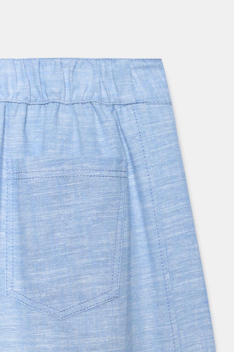 PANTALON LARGE AVEC LIN