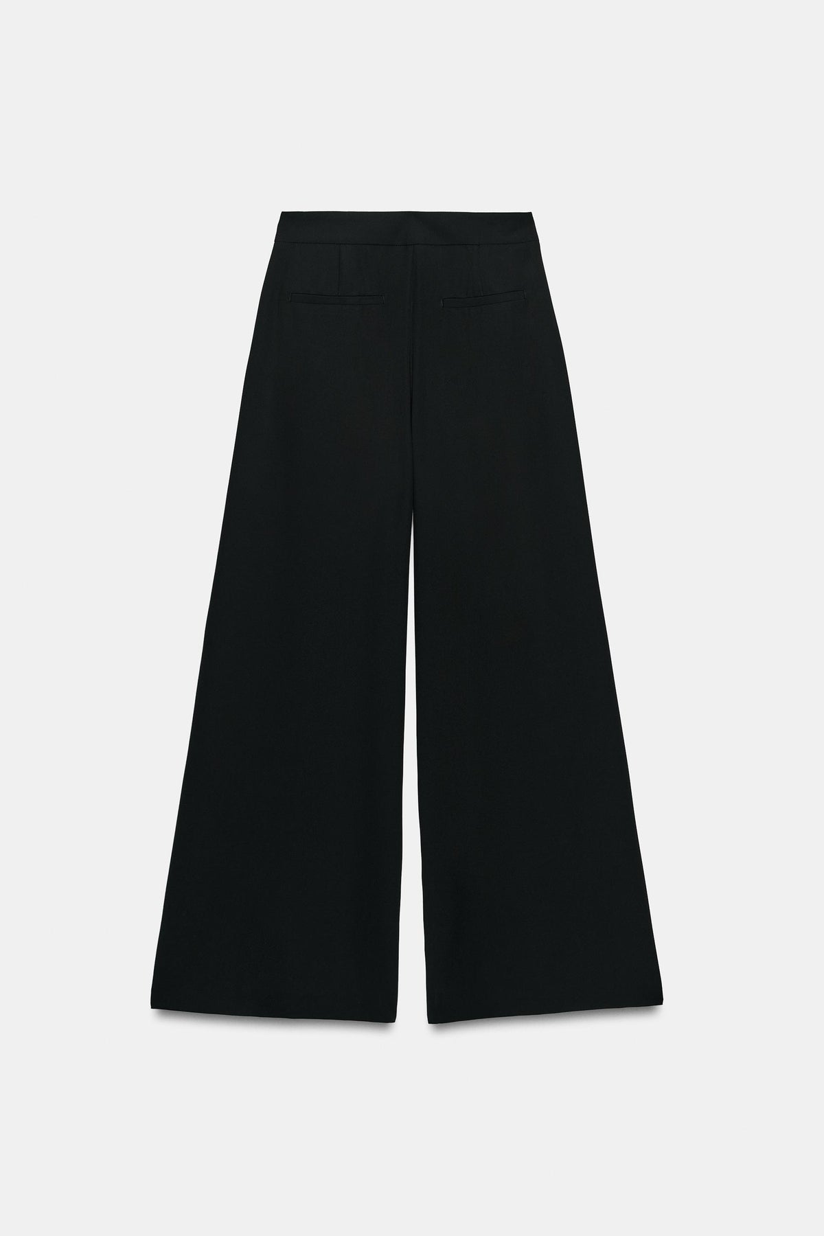 PANTALON PALAZZO À BOUTON DORÉ