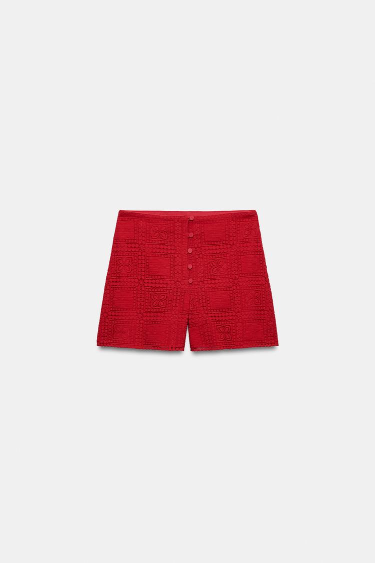 SHORT EN GUIPURE