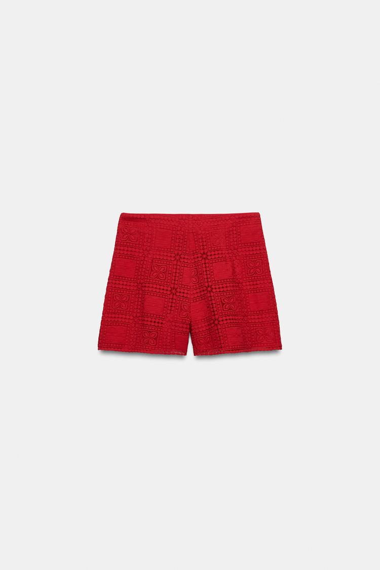 SHORT EN GUIPURE