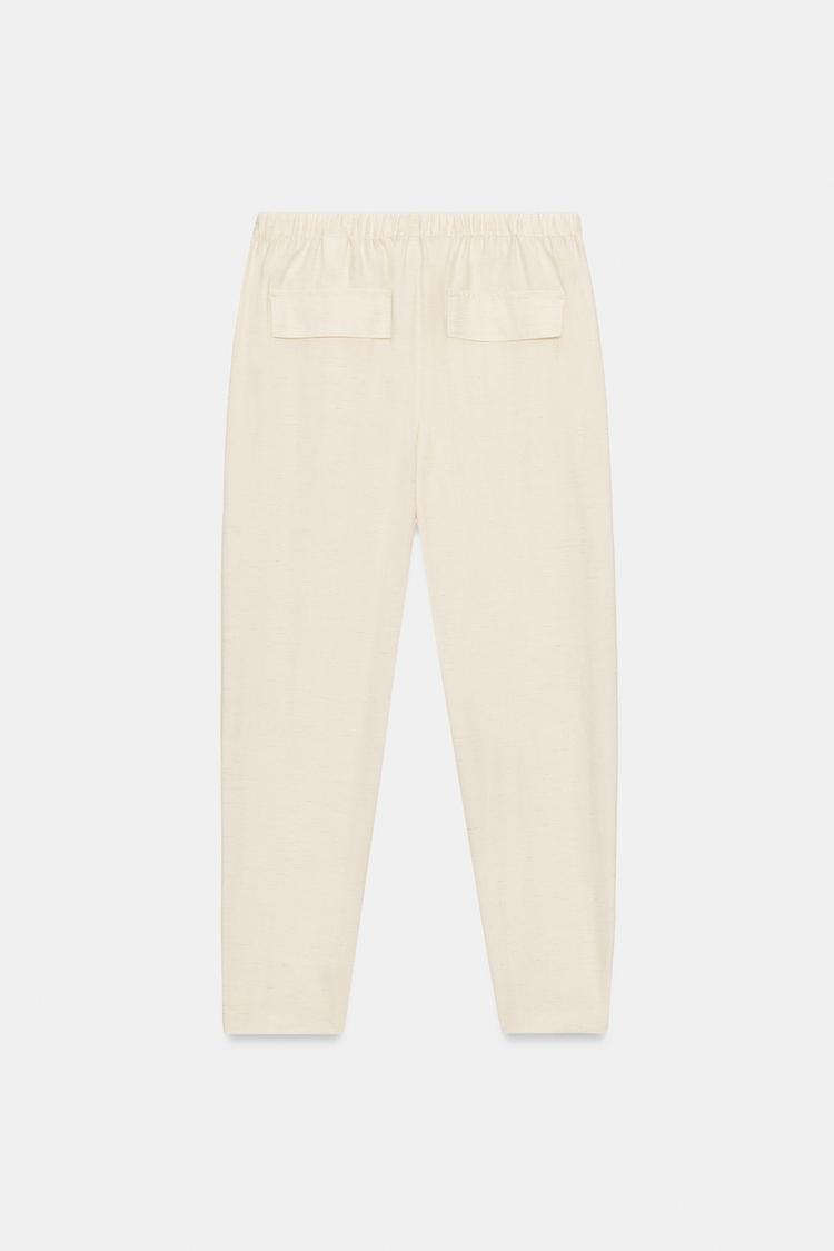 ENSEMBLE BLOUSE SAFARI À MANCHES RETROUSSÉES | PANTALON À TAILLE ÉLASTIQUE