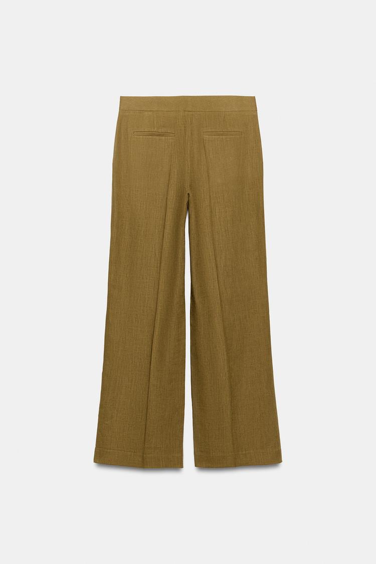 PANTALON DROIT AVEC LIN