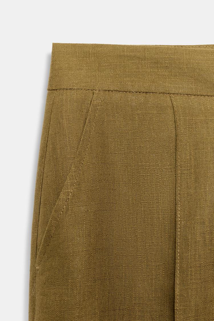 PANTALON DROIT AVEC LIN