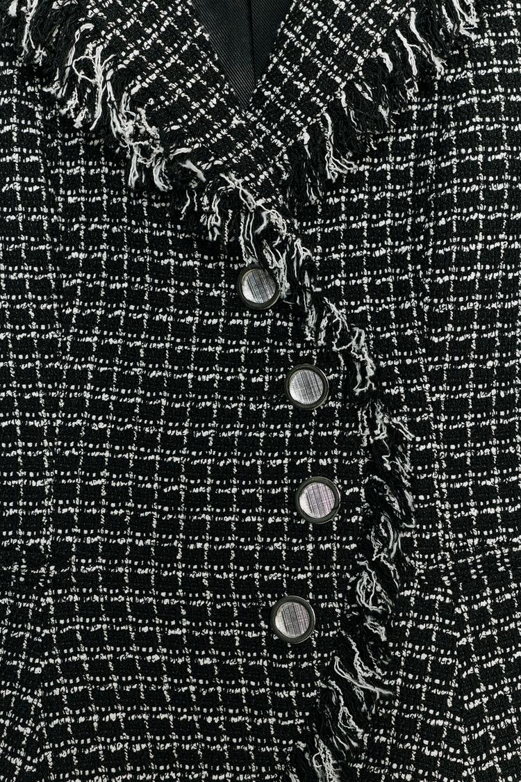 BLAZER STRUCTURÉ À EFFET EFFILOCHÉ